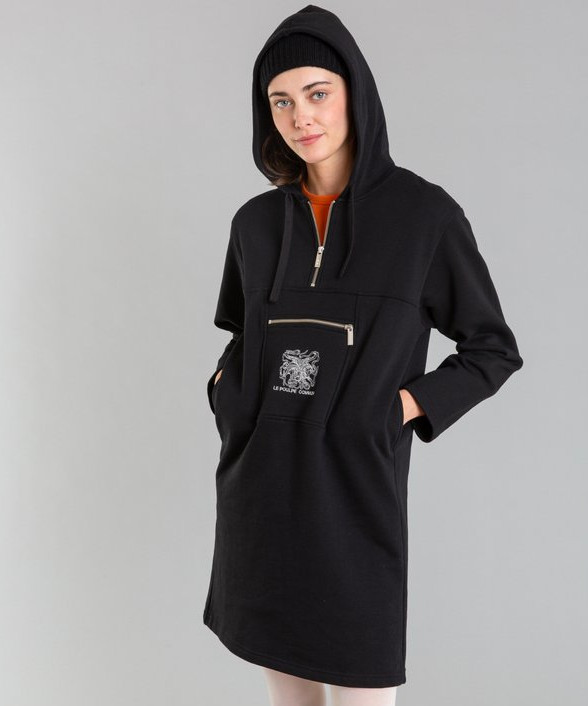 M280 Robe ハーフジップ スウェットワンピース Agnes B Femme レディース アニエスベー公式通販サイト