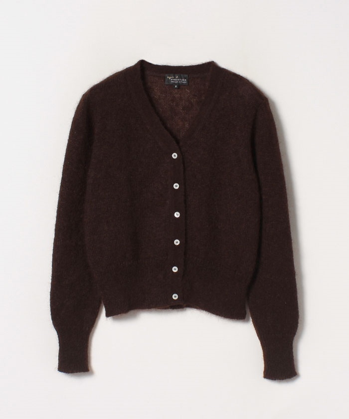 Lh44 Cardigan モヘアニットカーディガン Agnes B Femme