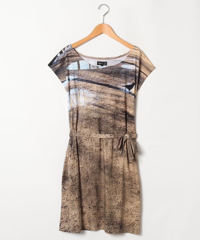 Outlet Nr87 Robe フォトプリントワンピース Agnes B Femme レディース アニエスベー公式通販サイト