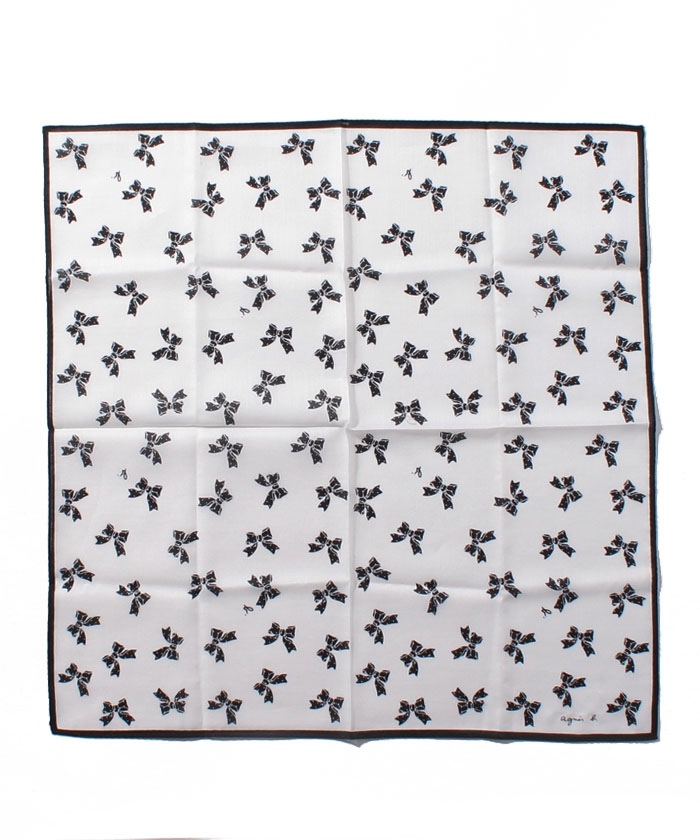 Kd40 Mouchoir リボンモチーフハンカチ Agnes B Femme レディース アニエスベー公式通販サイト