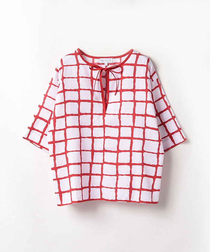 Ih16 Chemise 格子柄ブラウス Agnes B Femme レディース アニエスベー公式通販サイト