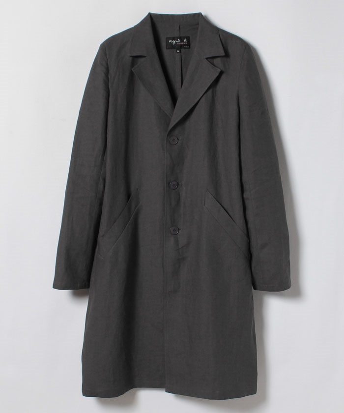 Outlet Uu08 Manteau リネンコート Agnes B Homme メンズ アニエスベー公式通販サイト