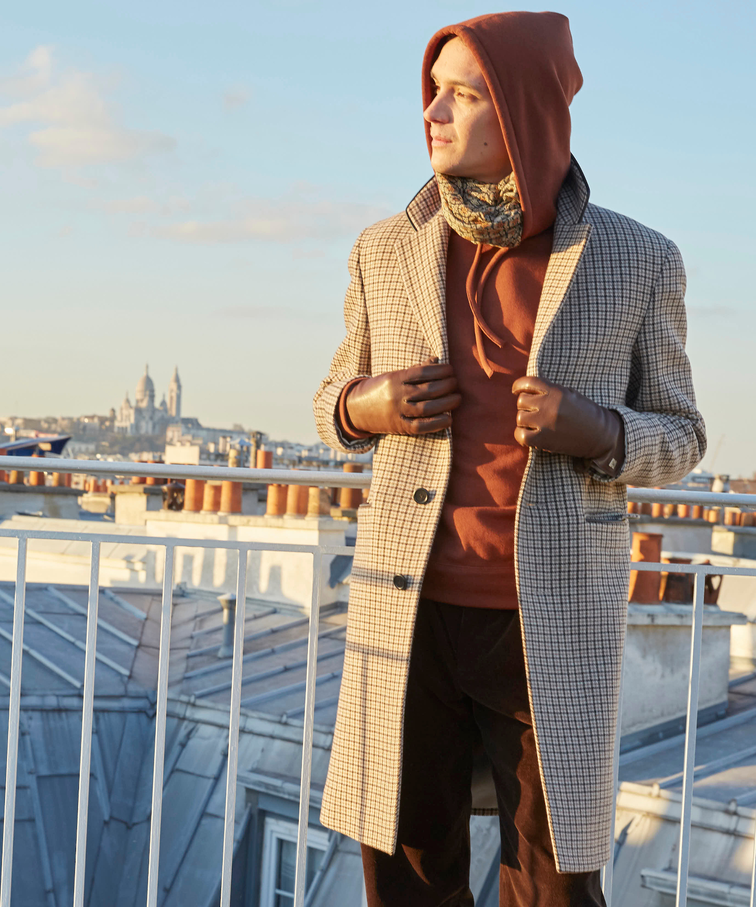 Outlet Cz19 Manteau チェックチェスターコート Agnes B Homme メンズ アニエスベー公式通販サイト