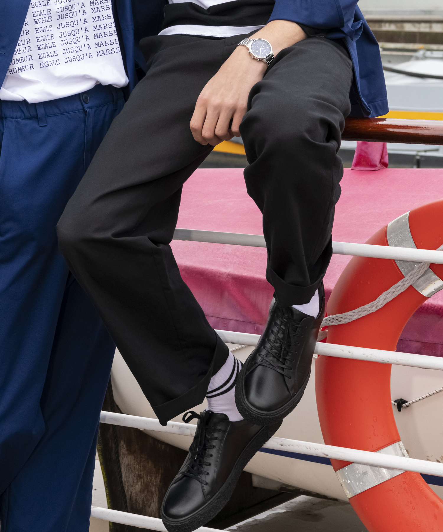 Ubf9 Pantalon コットンリネンパンツ Agnes B Homme メンズ アニエスベー公式通販サイト
