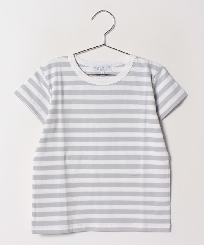 J008 E Ts キッズ ボーダーtシャツ Agnes B Enfant キッズ アニエスベー公式通販サイト