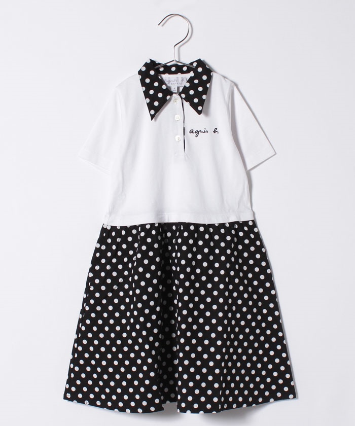 Ibx5 E Robe キッズ ドットドッキングワンピース Agnes B Enfant キッズ アニエスベー公式通販サイト
