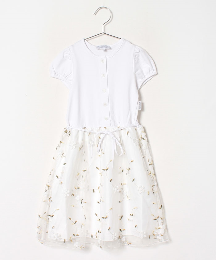 Outlet Tbq2 E Robe キッズ フラワーチュールドッキングワンピース Agnes B Enfant キッズ アニエスベー 公式通販サイト