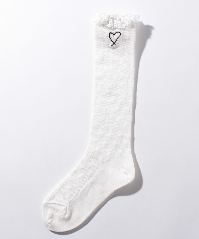 Outlet Kd30 E Chaussette キッズ サラエボハートレースソックス Agnes B Enfant キッズ アニエスベー公式通販サイト