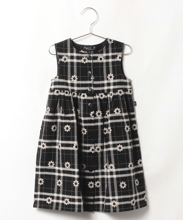 Cab8 Robe キッズ チェックワンピース Agnes B Enfant キッズ アニエスベー公式通販サイト
