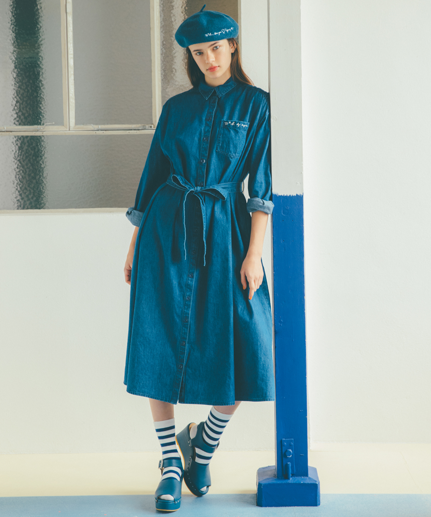 Outlet Web限定 Wg78 Robe デニムシャツワンピース To B By Agnes B アニエスベー公式通販サイト
