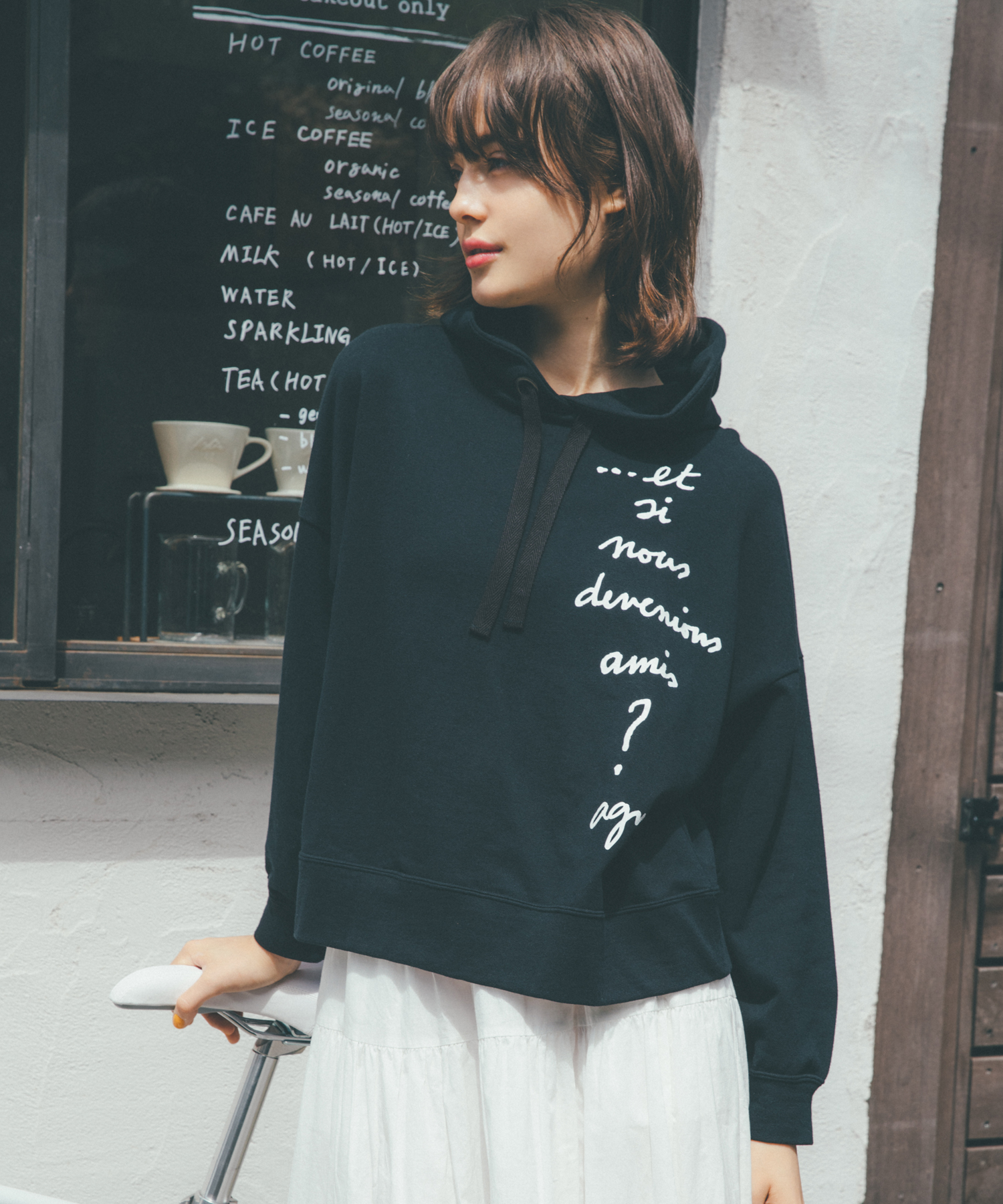 Wo13 Hoodie メッセージパーカー To B By Agnes B アニエスベー公式通販サイト Wo13 Hoodie メッセージパーカー To B By Agnes B アニエスベー公式通販サイト
