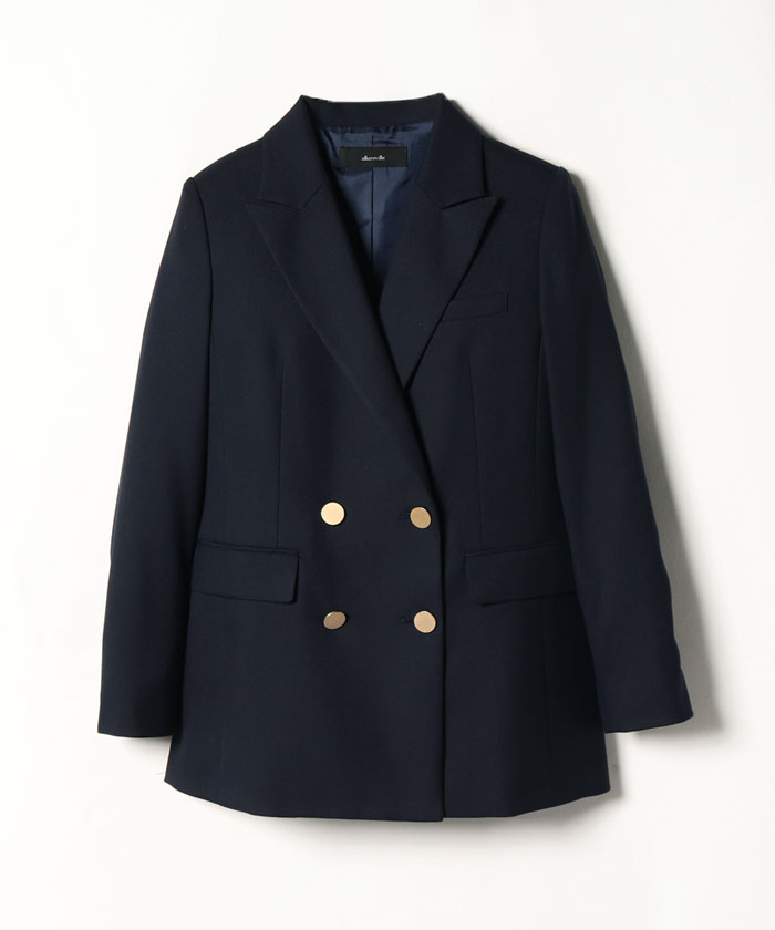 ウールライクPEダブルジャケット |allureville OFFICIAL ONLINE SHOP(アルアバイル公式通販サイト)