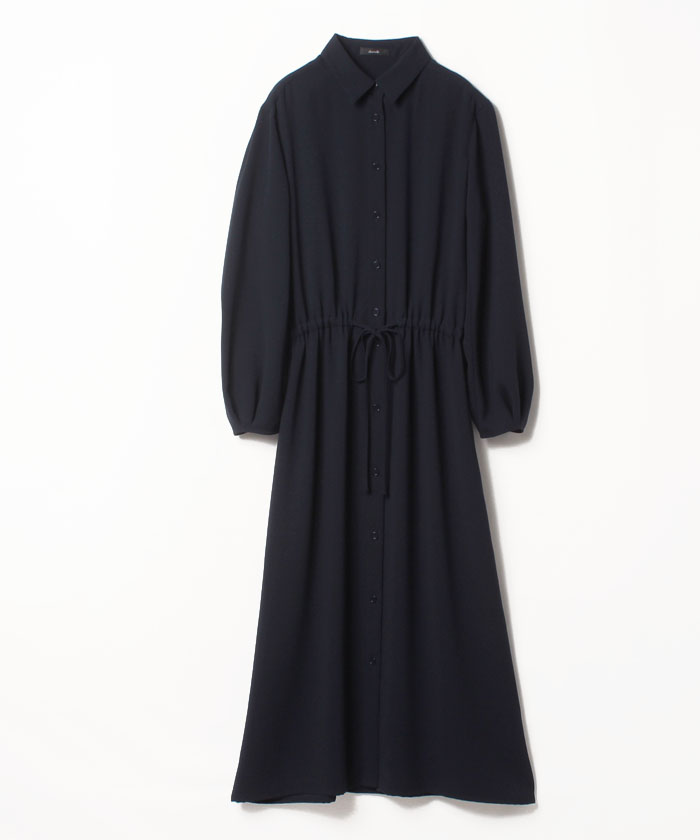 ポリエステルジョーゼットシャツワンピース Allureville Official Online Shop アルアバイル公式通販サイト