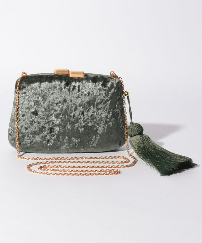Loulou Willoughby タッセル付ベルベットパーティークラッチバッグ Allureville Official Online Shop アルアバイル公式通販サイト
