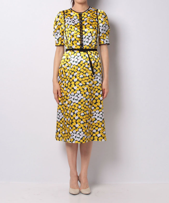 超目玉 ルルウィルビー イエローフラワーパフワンピース ワンピース