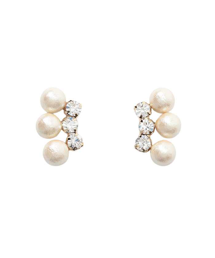 Loulou Willoughby コットンパールビジューピアス Allureville Official Online Shop アルアバイル公式通販サイト