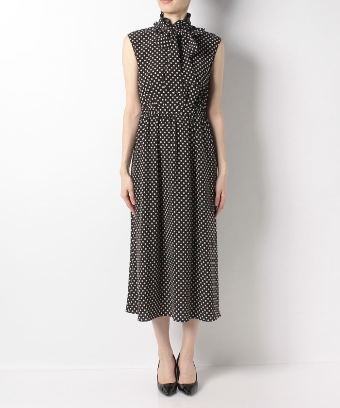 Loulou Willoughby デシンドットノースリーブワンピース Allureville Official Online Shop アルアバイル公式通販サイト