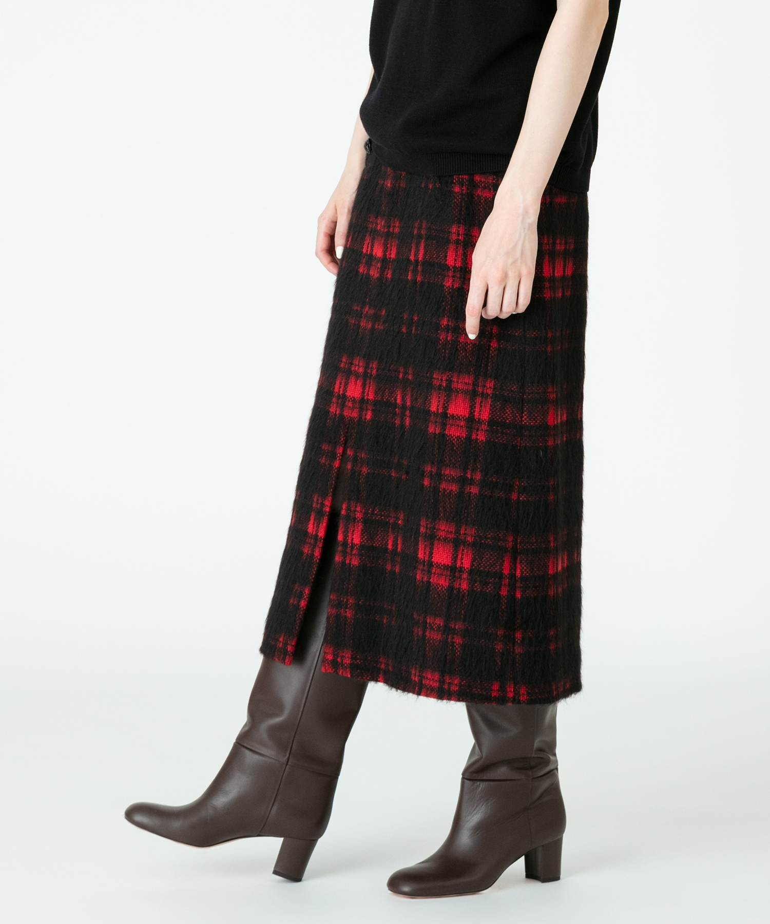 シャギーチェックスリットスカート Allureville Official Online Shop アルアバイル公式通販サイト シャギーチェックスリットスカート Allureville Official Online Shop アルアバイル公式通販サイト