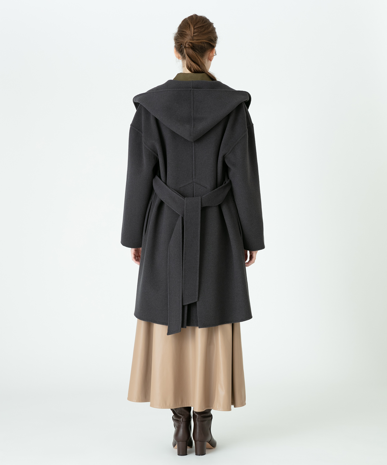 カシミヤ混リバーフーディコート |allureville OFFICIAL ONLINE SHOP カシミヤ混リバーフーディコート |allureville OFFICIAL ONLINE SHOP