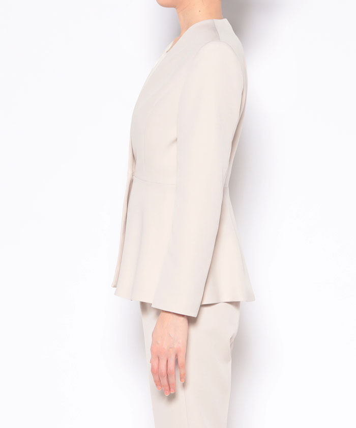 セットアップ対応商品】【LOULOU WILLOUGHBY】ダブルクロスペプラムジャケット ｜allureville OFFICIAL ONLINE  SHOP（アルアバイル公式通販サイト）