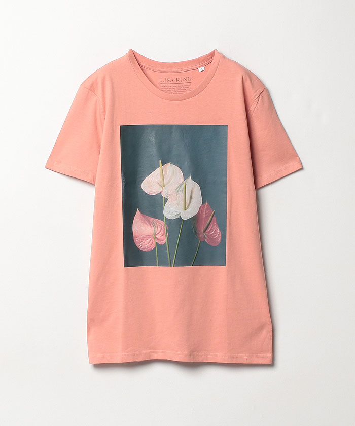 drawer 別注 LISA KING FLOWER TEE  ブラミンク