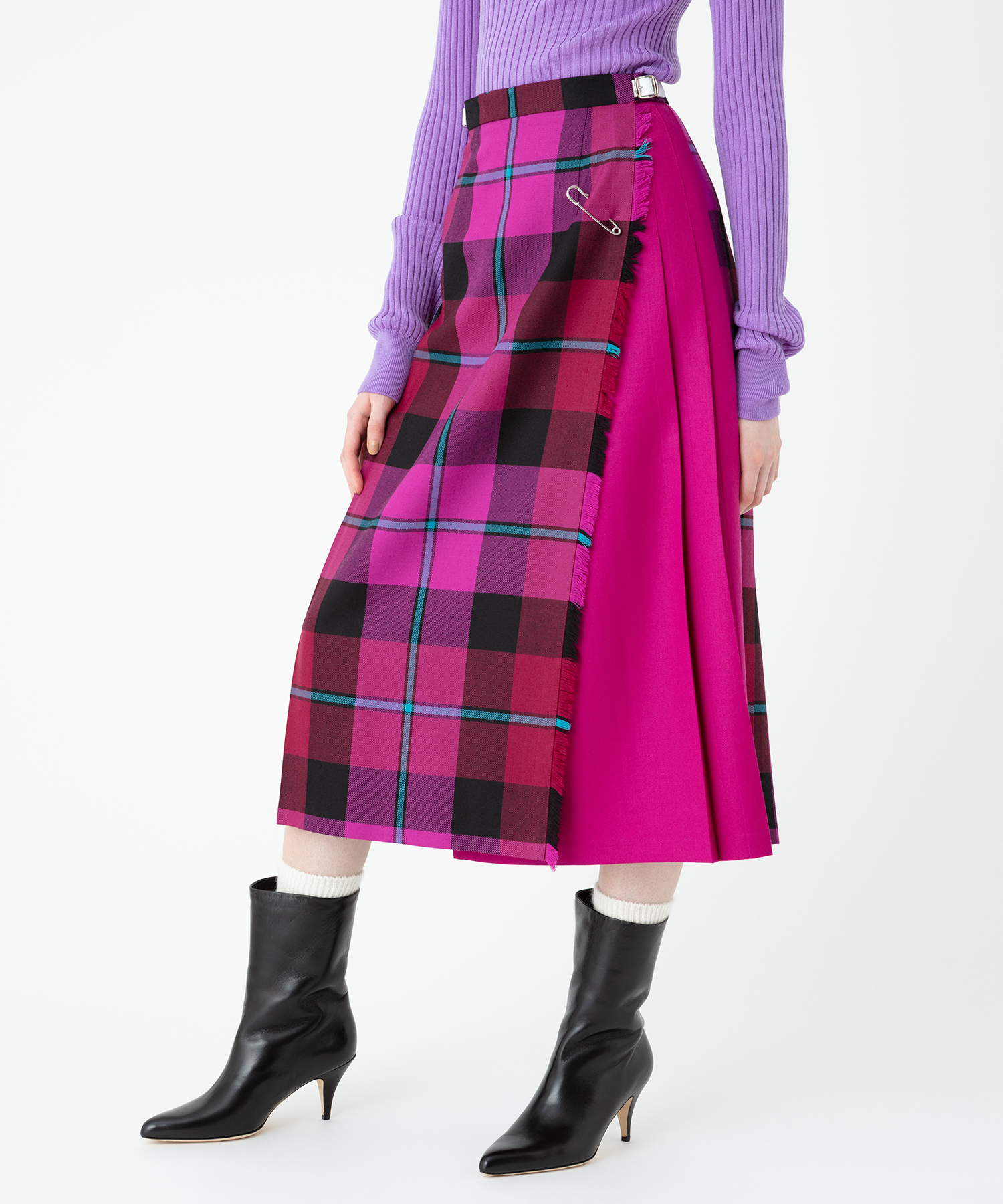 O´NEIL of DUBLIN/オニールオブダブリン タータンロングキルトスカート WORSTED WOOL TARTAN LONG KILT  SKIRT 12491-