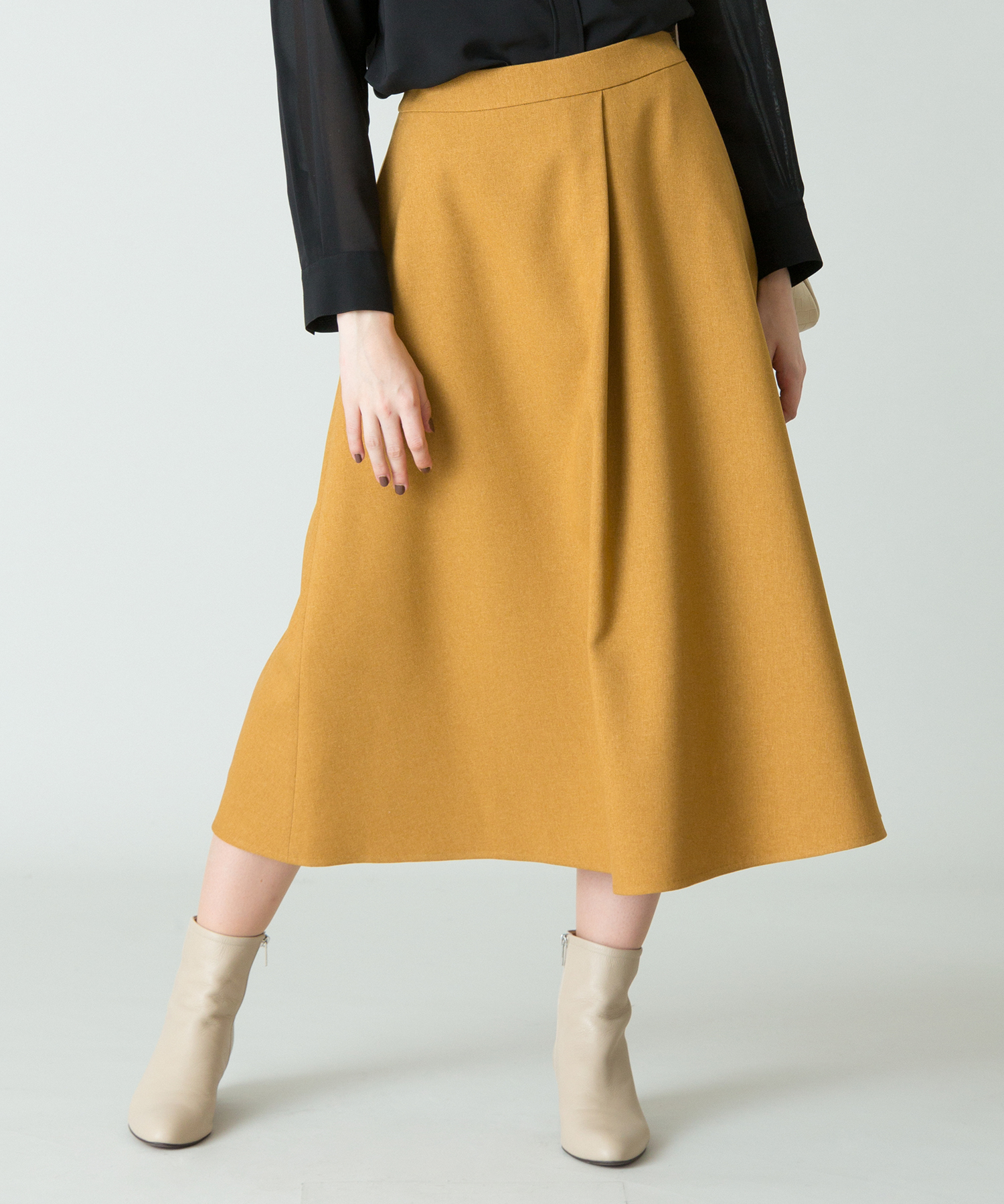 ウールライクポリフレアスカート Allureville Official Online Shop アルアバイル公式通販サイト