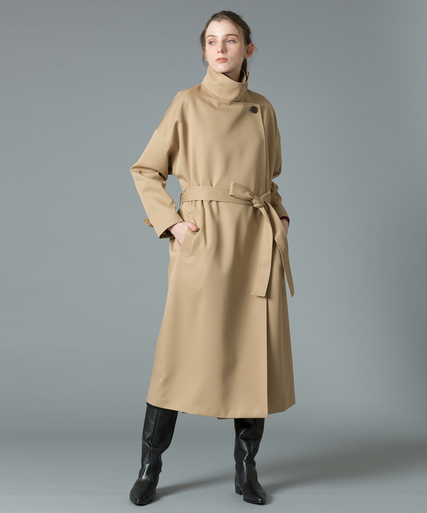 ツイルドッグイヤカラーコート Allureville Official Online Shop アルアバイル公式通販サイト