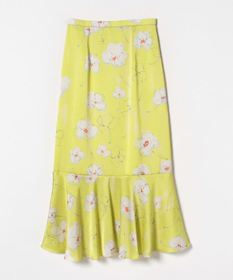 【セットアップ対応商品】【Loulou Willoughby】サテンシェイクフラワープリントスカート