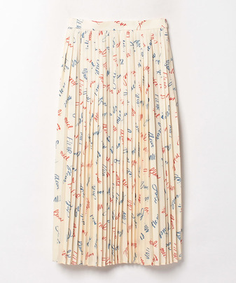 【セットアップ対応商品】【Loulou Willoughby】カラーレタードプリーツスカート