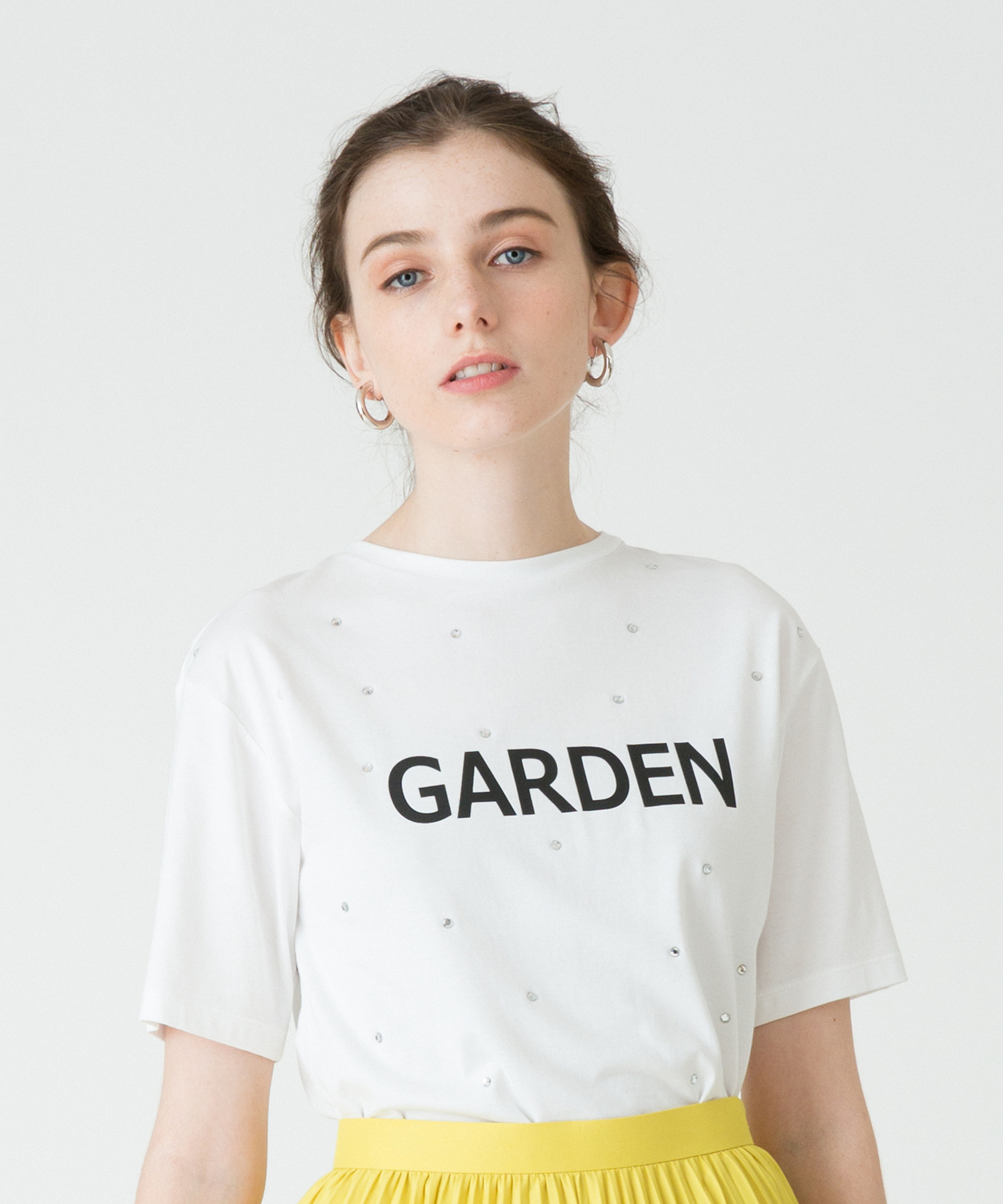 【LOULOU WILLOUGHBY】GARDENビジューT