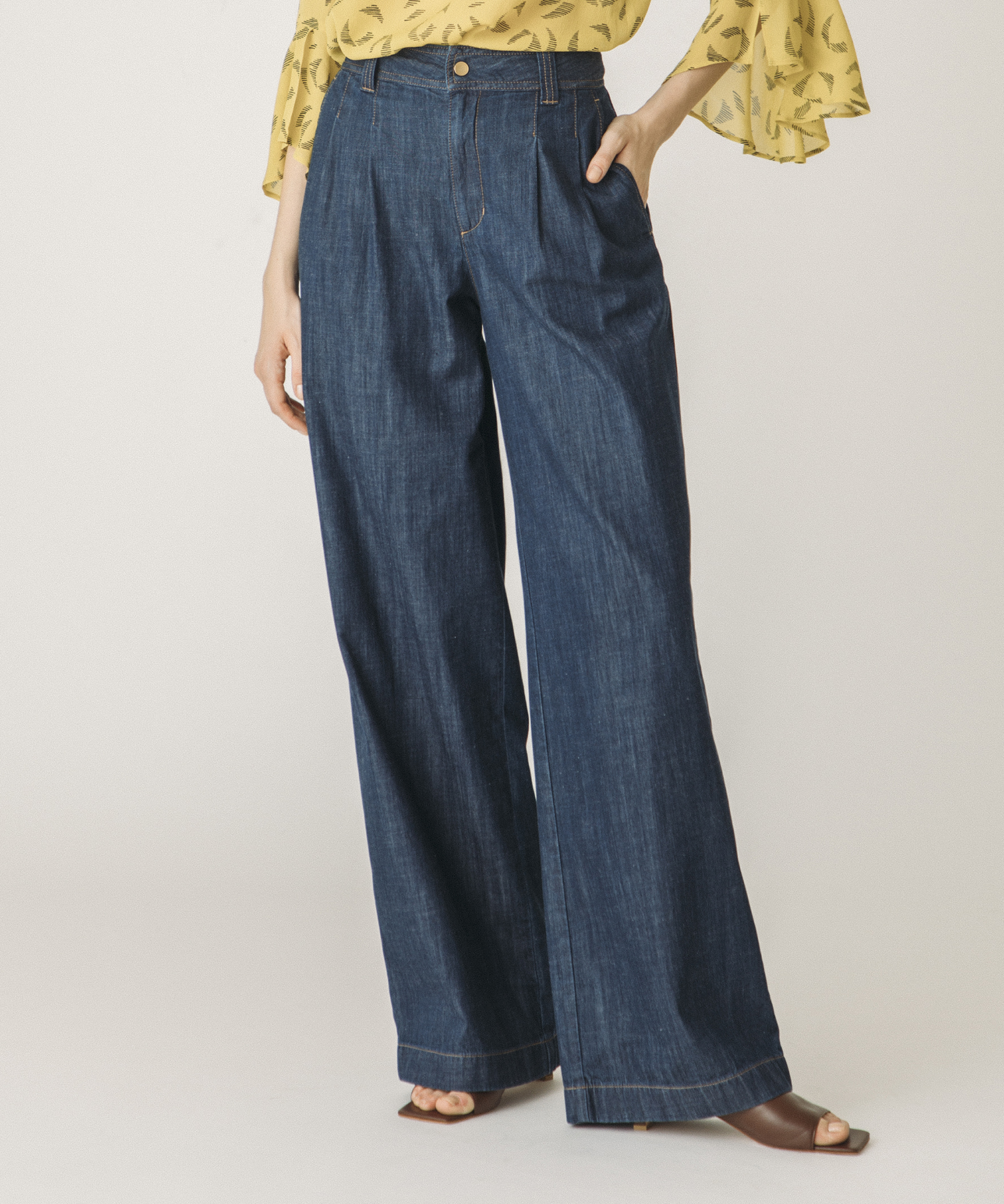 デニムタックワイドパンツ Allureville Official Online Shop アルアバイル公式通販サイト
