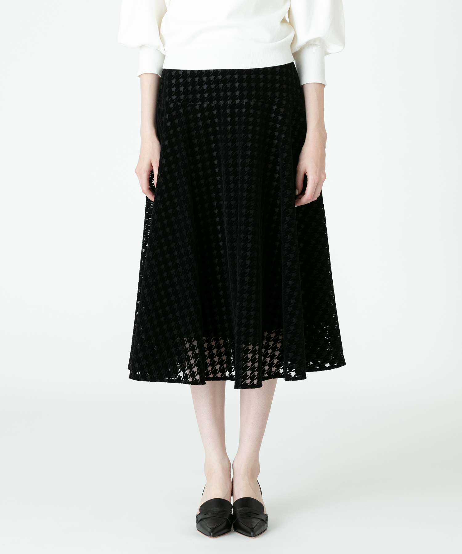 カテゴリ ルルウィルビー by ちい's shop｜ラクマ ジャガードスカート Mサイズの通販 スカート