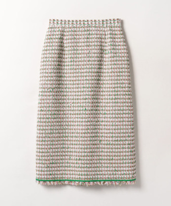 【セットアップ対応商品】【LOULOU WILLOUGHBY】ファンシーツイードタイトスカート