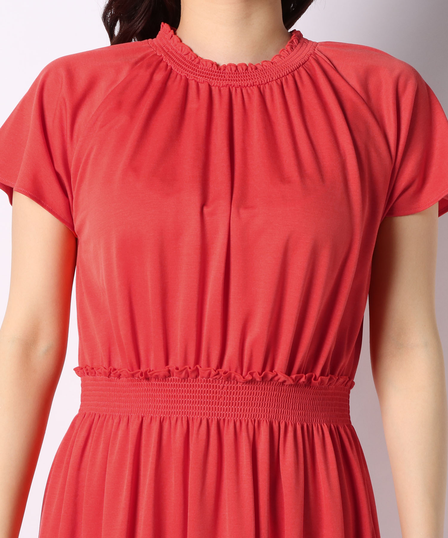 シャイニーモクロディギャザーワンピース Anayi Official Online Store アナイ 公式通販