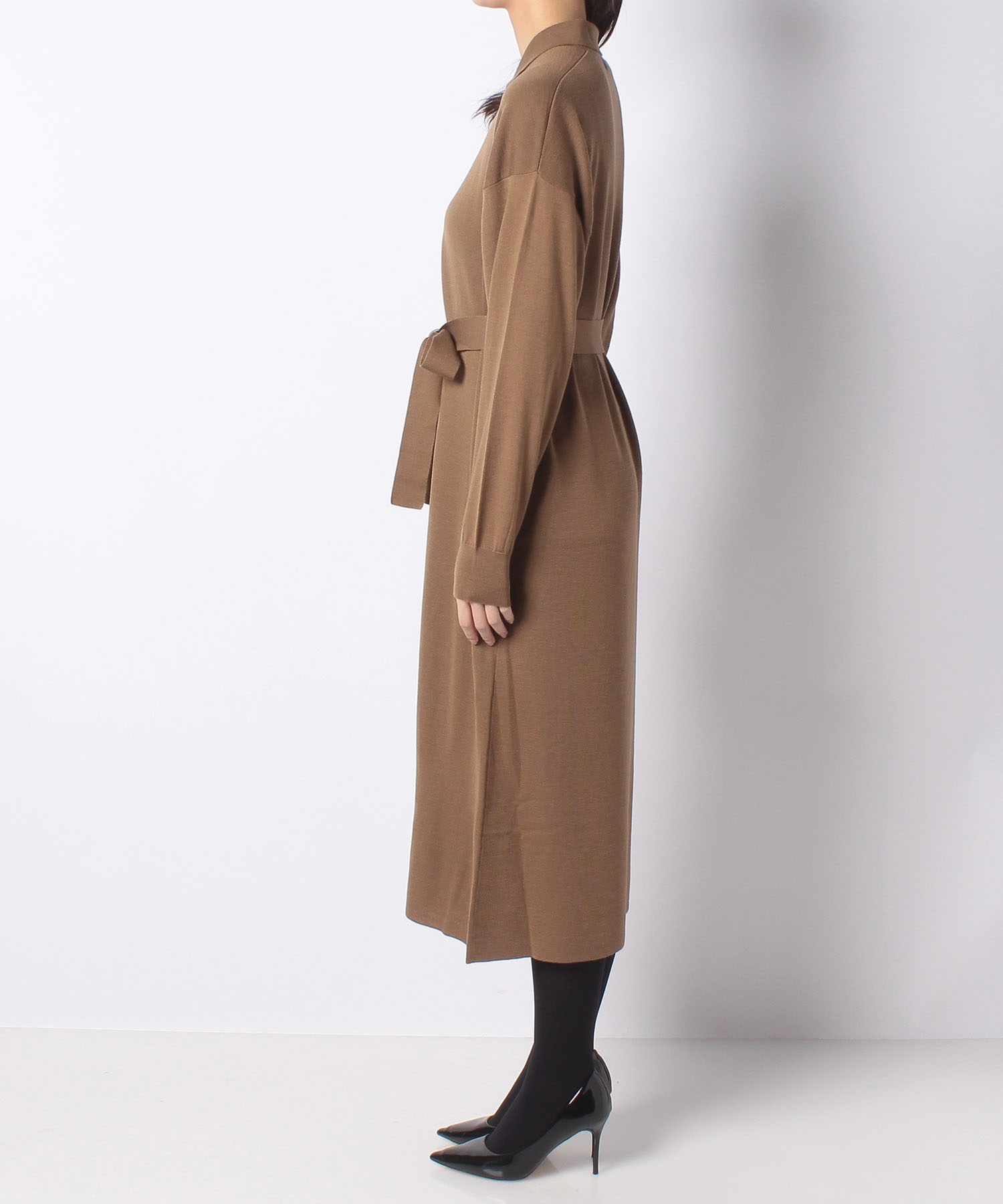 ウールシャツ衿2wayワンピース Anayi Official Online Store アナイ 公式通販