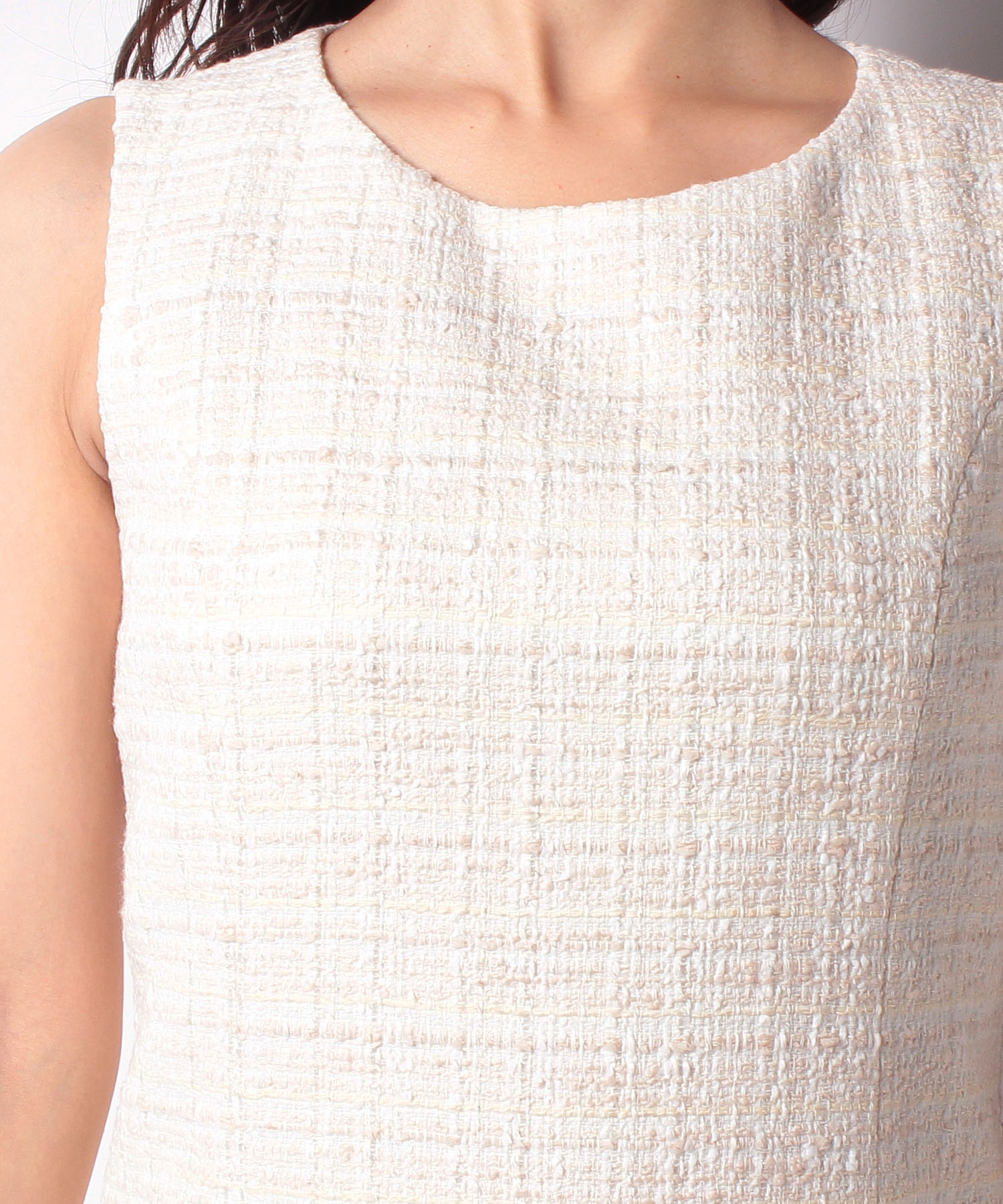 リボンヤーンツイードaラインワンピース Anayi Official Online Store アナイ 公式通販