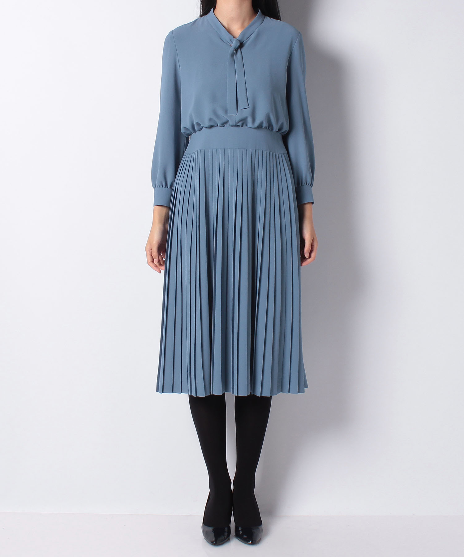 クレープジョーゼットプリーツワンピース Anayi Official Online Store アナイ 公式サイト