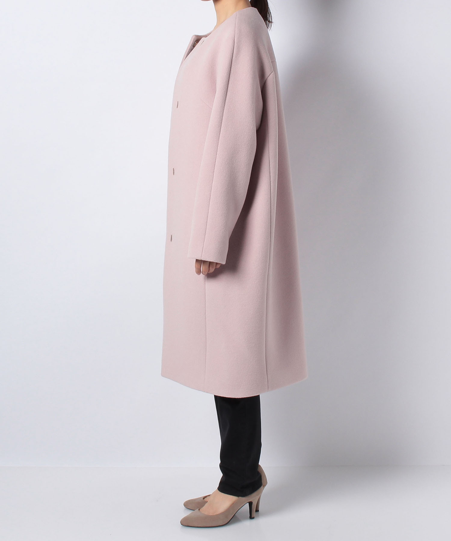 ダブルビーバークルーコート anayi official online store アナイ 公式通販