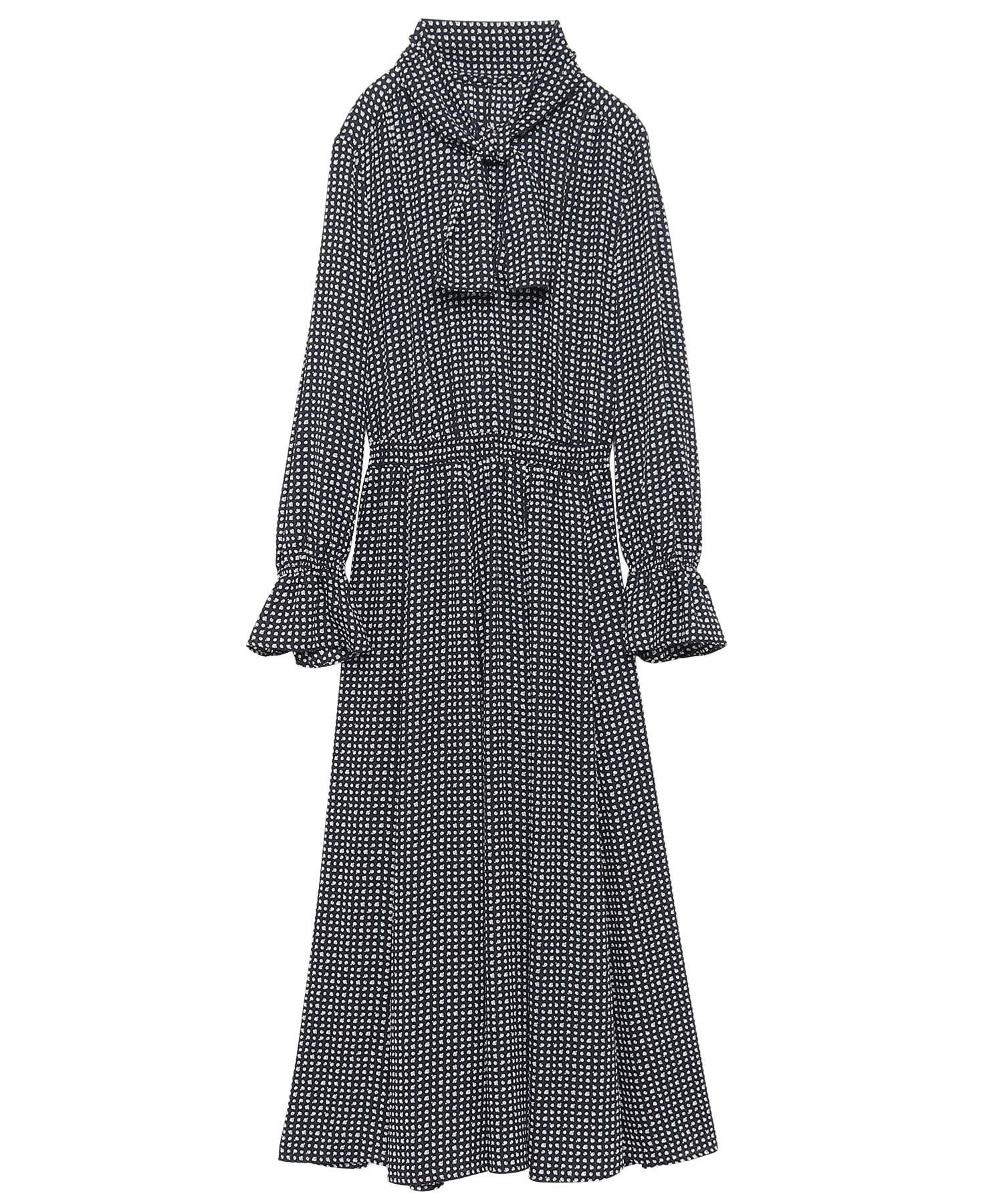 モノトーンプリントフレアワンピース Anayi Official Online Store アナイ 公式通販