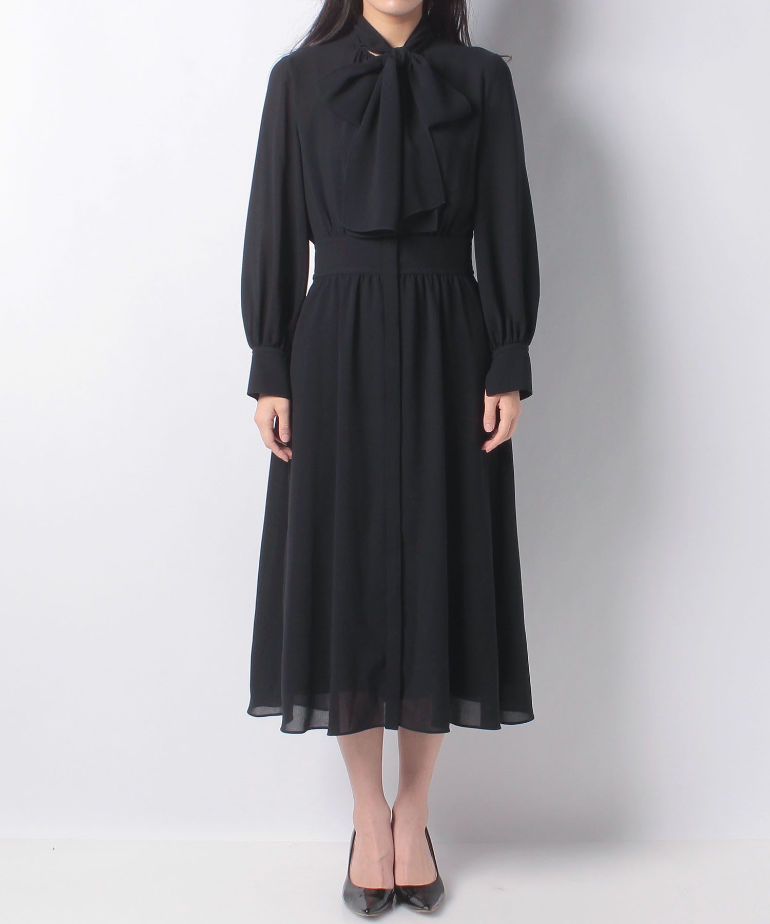 21 Eternal Line シアードビーボウタイワンピース Anayi Official Online Store アナイ 公式サイト