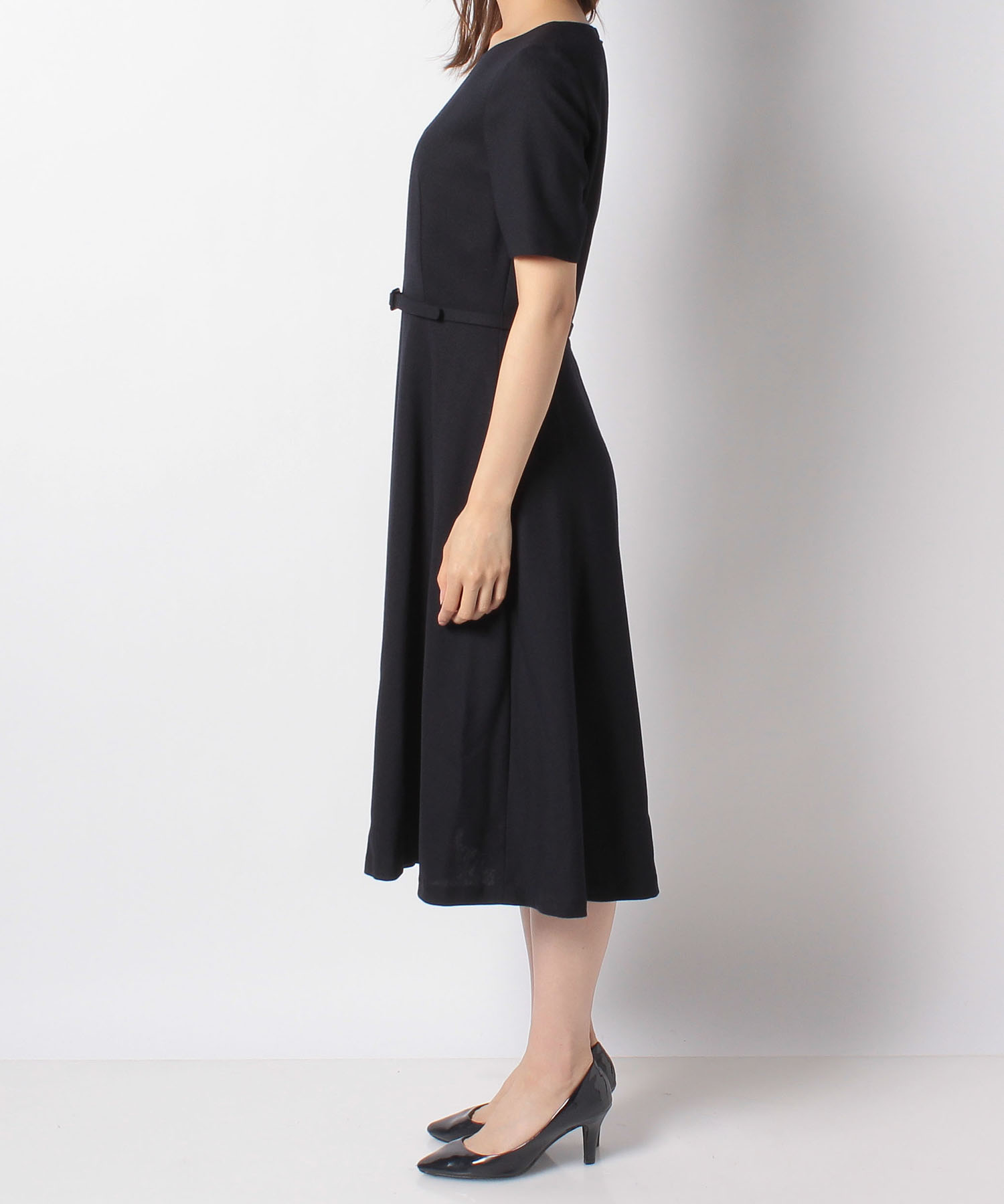 ウールジョーゼットフレアワンピース Anayi Official Online Store アナイ 公式サイト