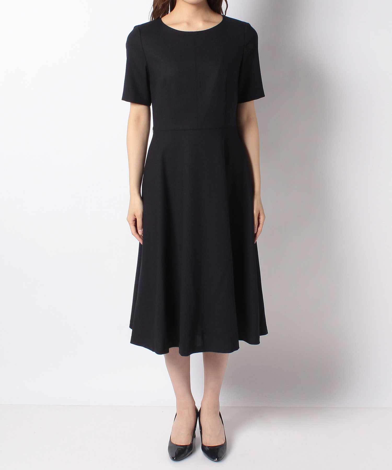 ウールジョーゼットフレアワンピース Anayi Official Online Store アナイ 公式サイト