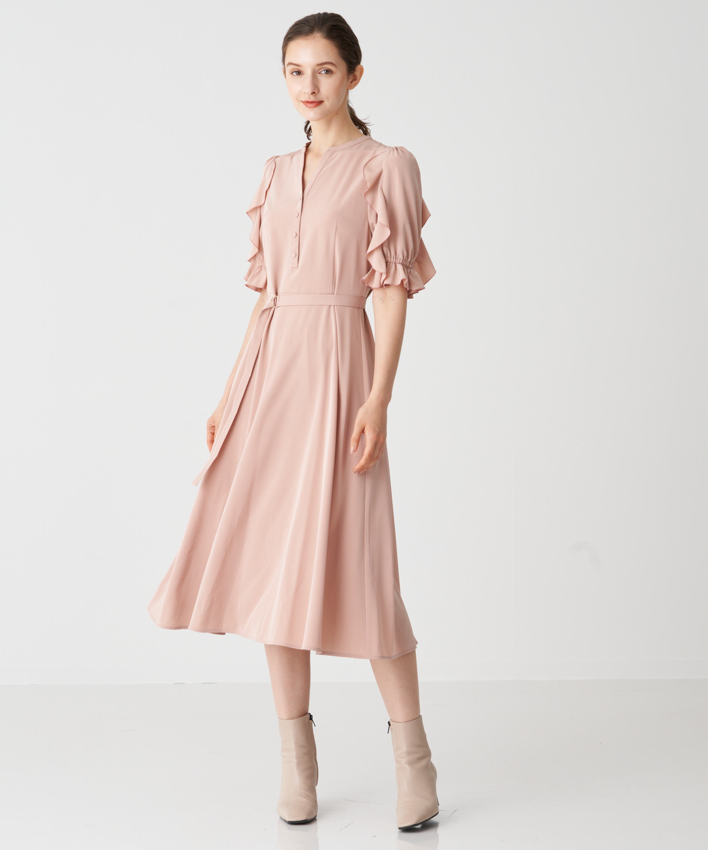 ポプリンラッフルワンピース Anayi Official Online Store アナイ 公式サイト