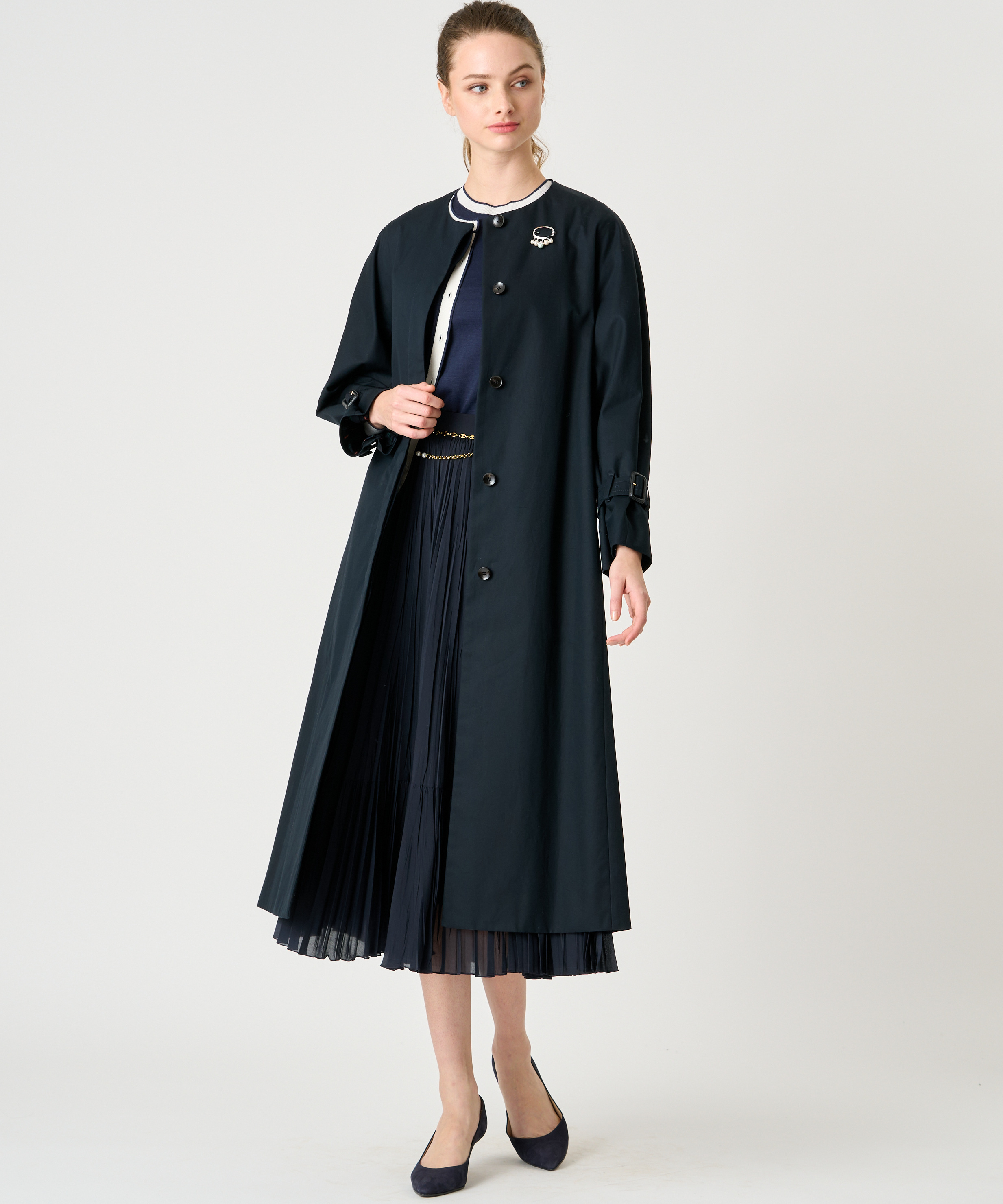 撥水ギャバクルーコート|ANAYI OFFICIAL ONLINE STORE | アナイ 公式