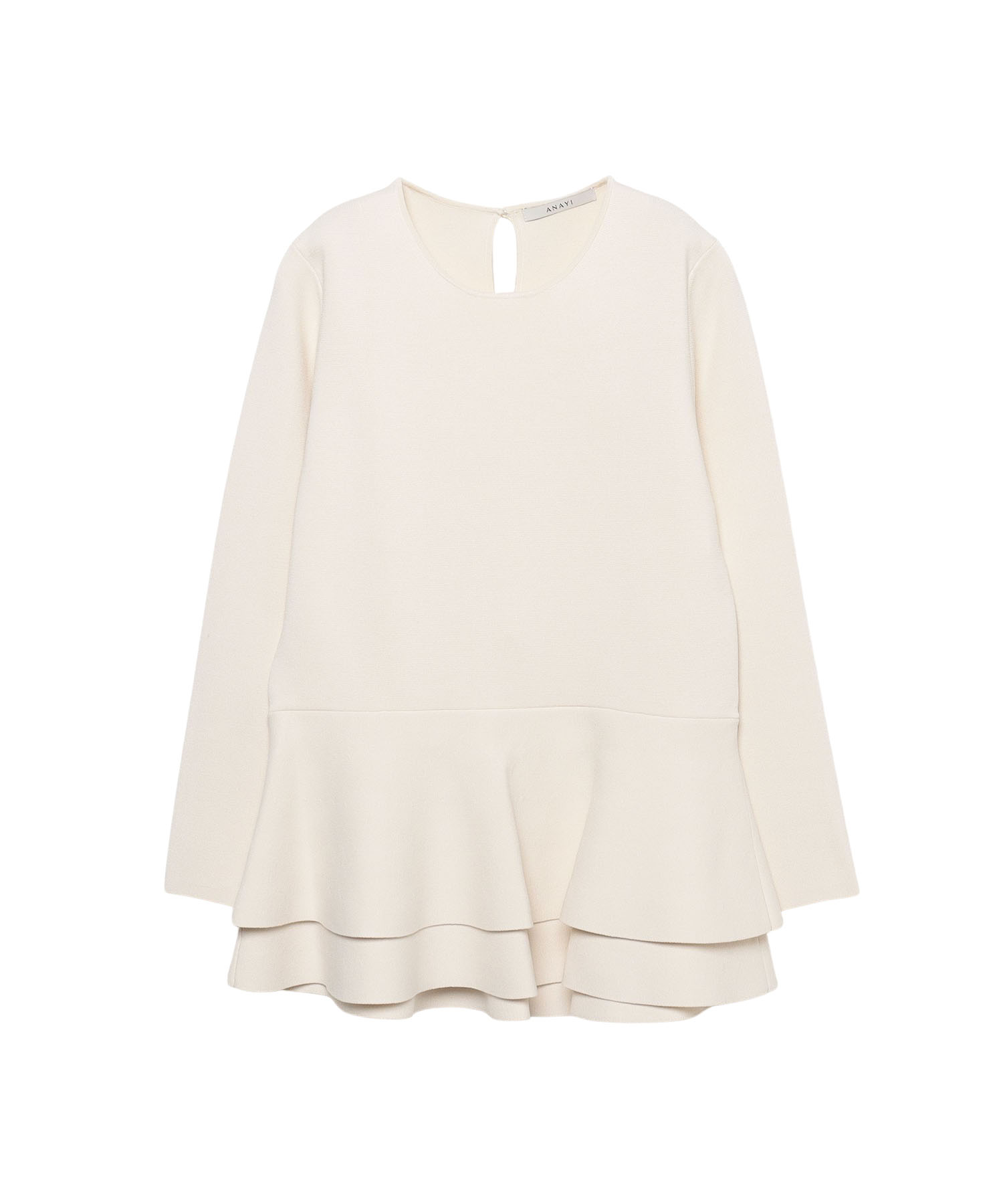 レーヨンナイロンフレアフリルプルオーバー Anayi Official Online Store アナイ 公式サイト