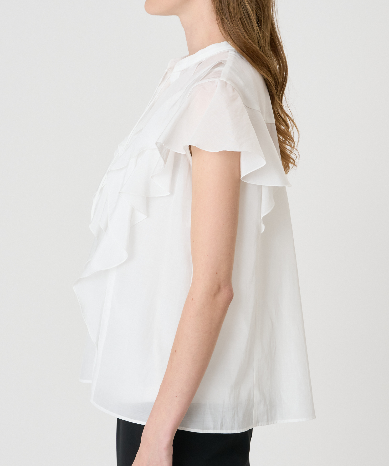 ライトローンスタンドラッフル ブラウス｜ANAYI OFFICIAL ONLINE STORE 