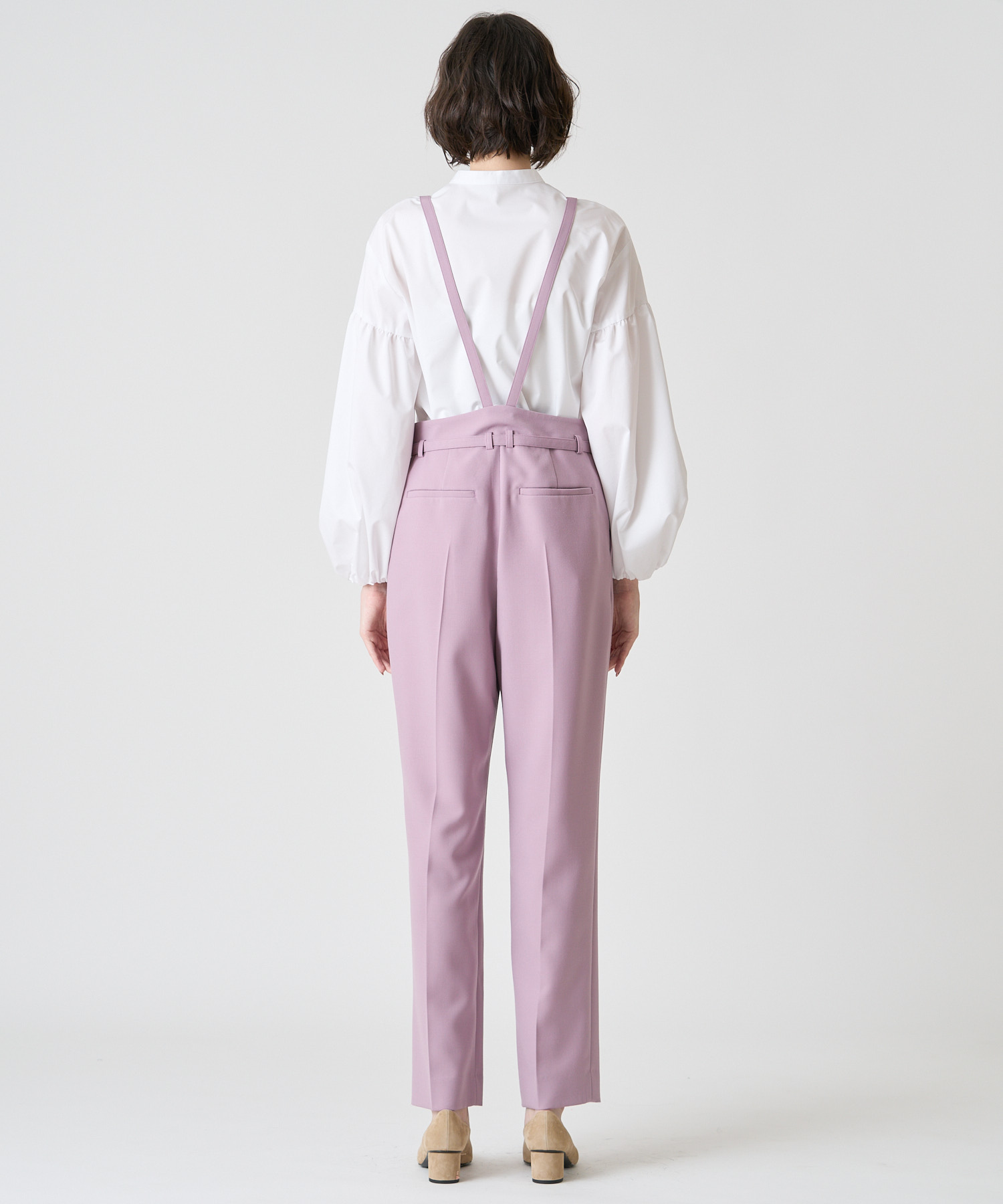 【雑誌掲載】ウールツイルサロペットパンツ