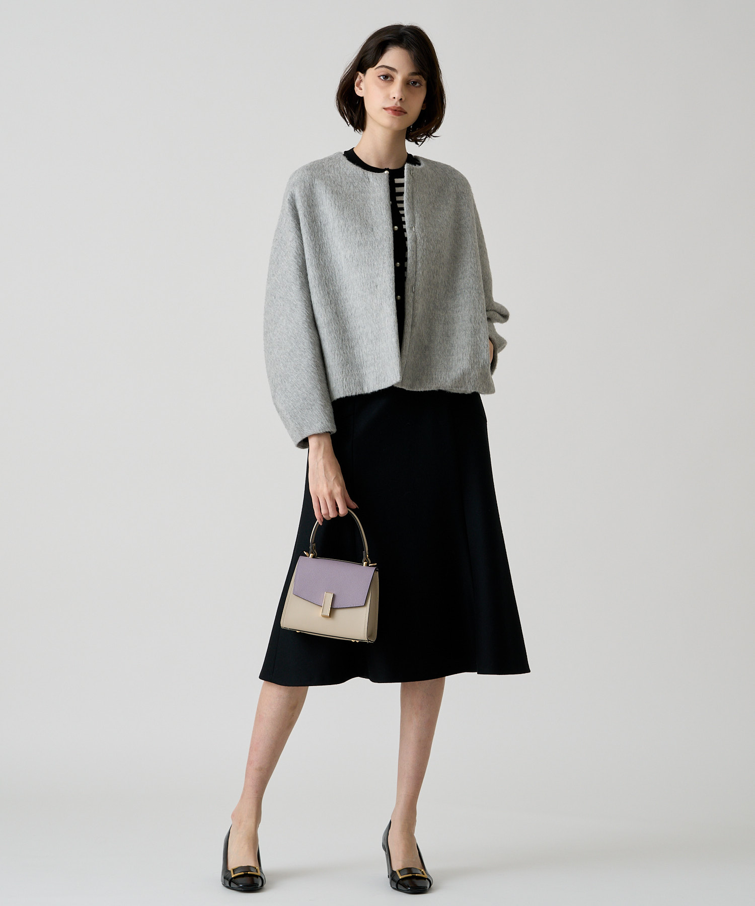 アルパカヘリンボンショートコート｜ANAYI OFFICIAL ONLINE STORE 