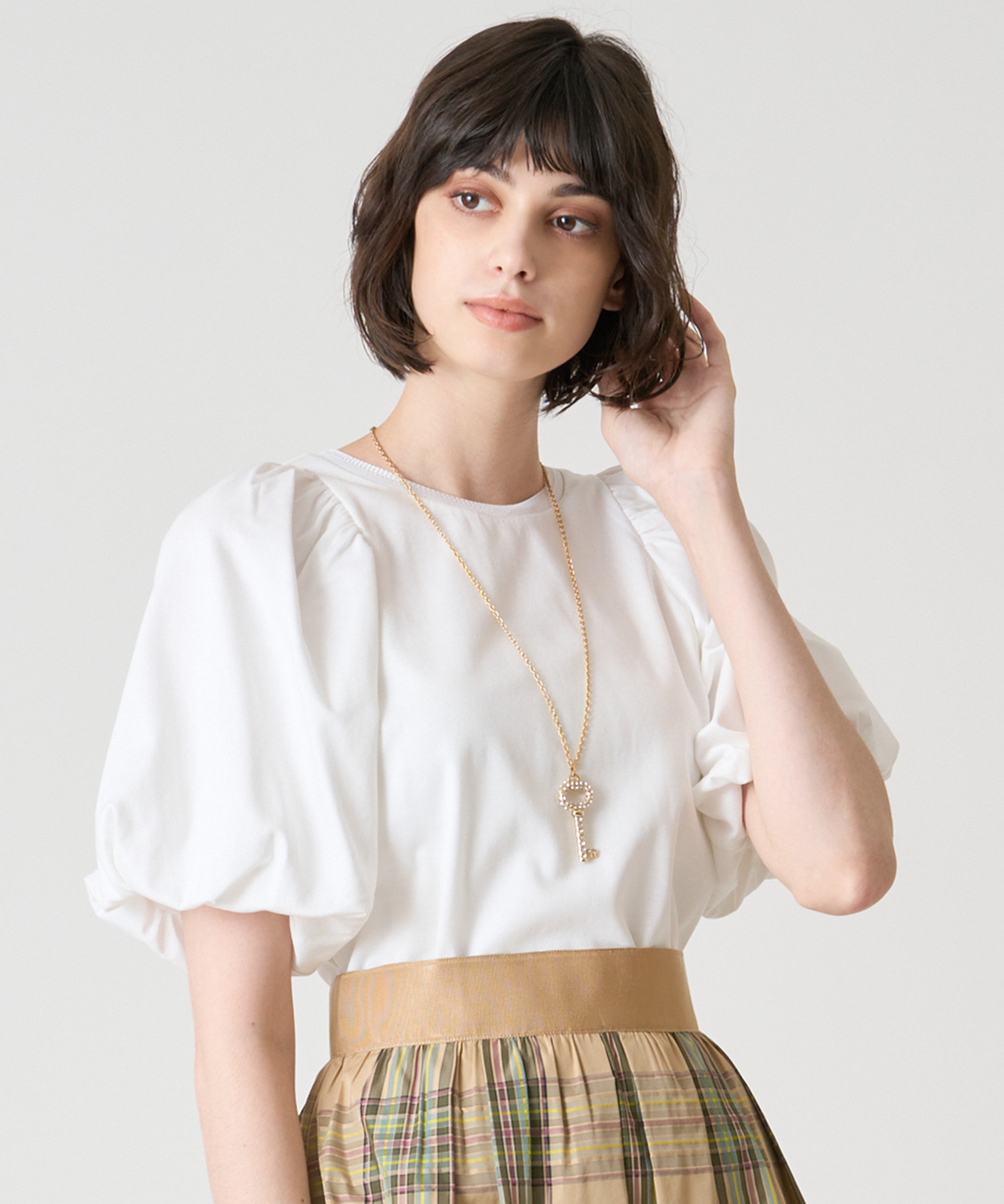 コンパクトポンチパフスリーブプルオーバー|ANAYI OFFICIAL ONLINE